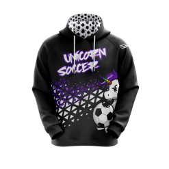 Blackout Purple Soccer Hoodie