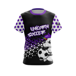 Blackout Purple Soccer Short Sleeve