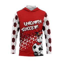 Victory Red Long Sleeve UPF Hoodie