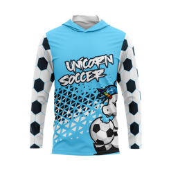 Winter Blue Long Sleeve UPF Hoodie