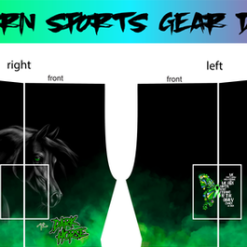 Green Dark Horse Shorts