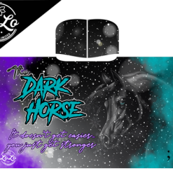 Winter Dark Horse Hooded Blanket
