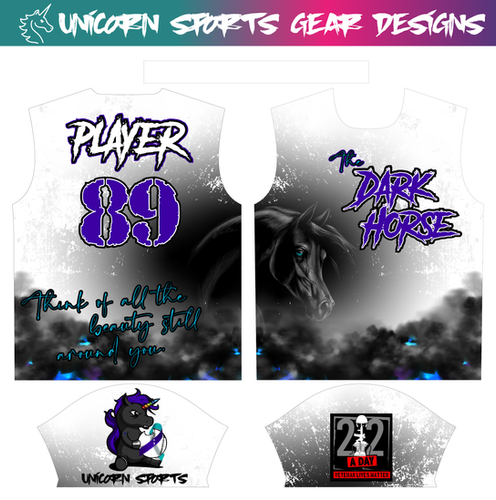 Dark Horse White Jersey - Image 3