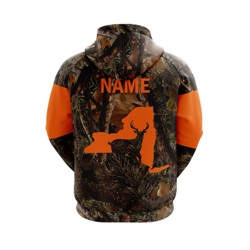 Hunting State Hoodie - Orange - Image 3