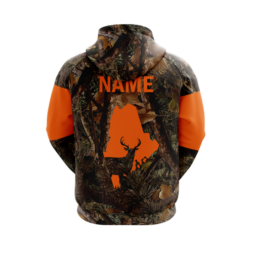 Hunting State Hoodie - Orange - Image 5