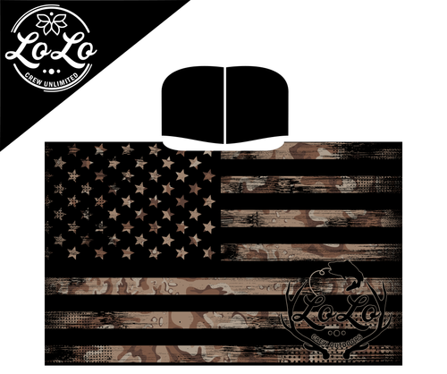 Camo USA Hooded Blanket