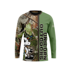 Camo/Tree Moss Green Unicorn Outdoors Long Sleeve