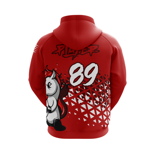 Victory Red Soccer Hoodie - Image 2