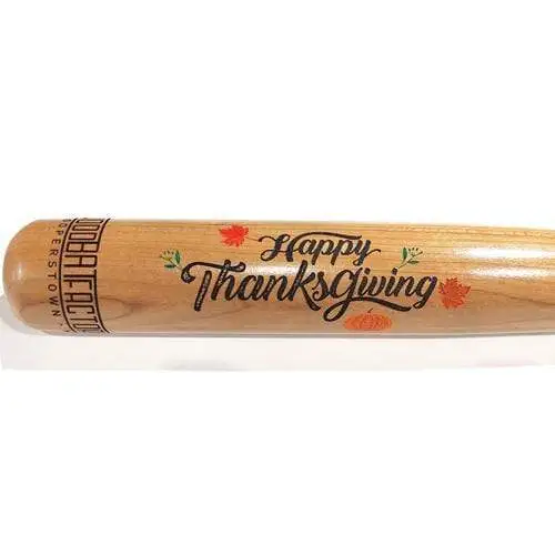 Sale β
Custom Engraved & Hand Painted Happy Thanksgiving Trophy Bat